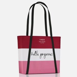 Clinique x Kate Spade “ Hello Gorgeous “ Tote Bag